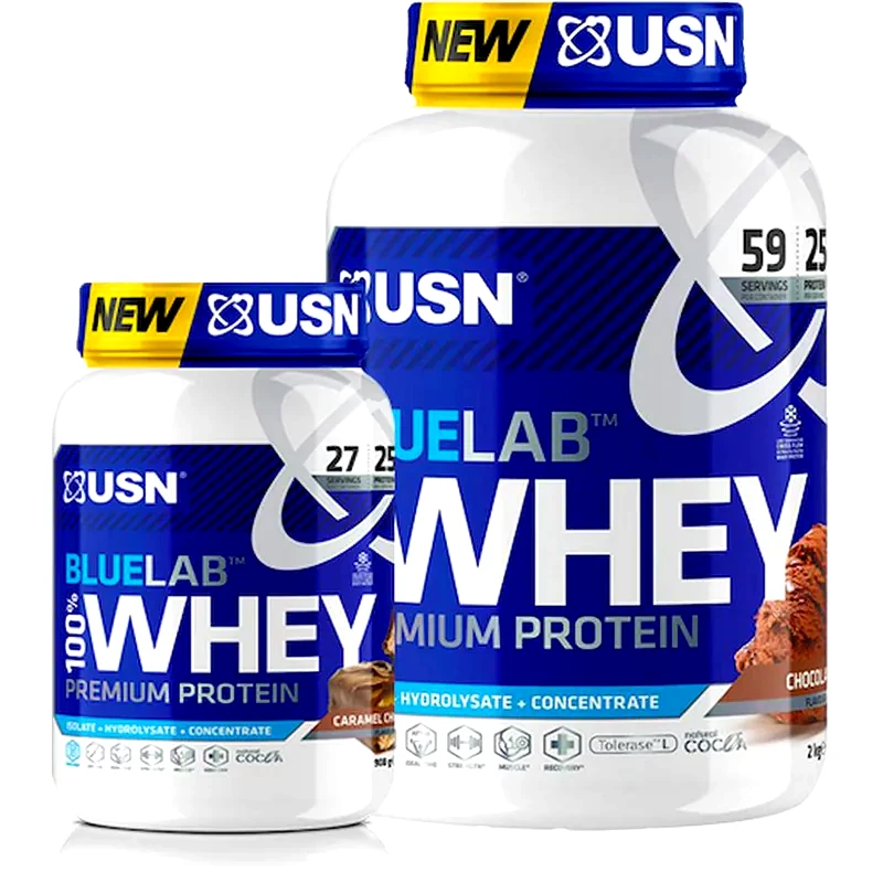 USN Πρωτεΐνη USN Bluelab 100% Whey Premium Protein Μπανάνα - 908gr