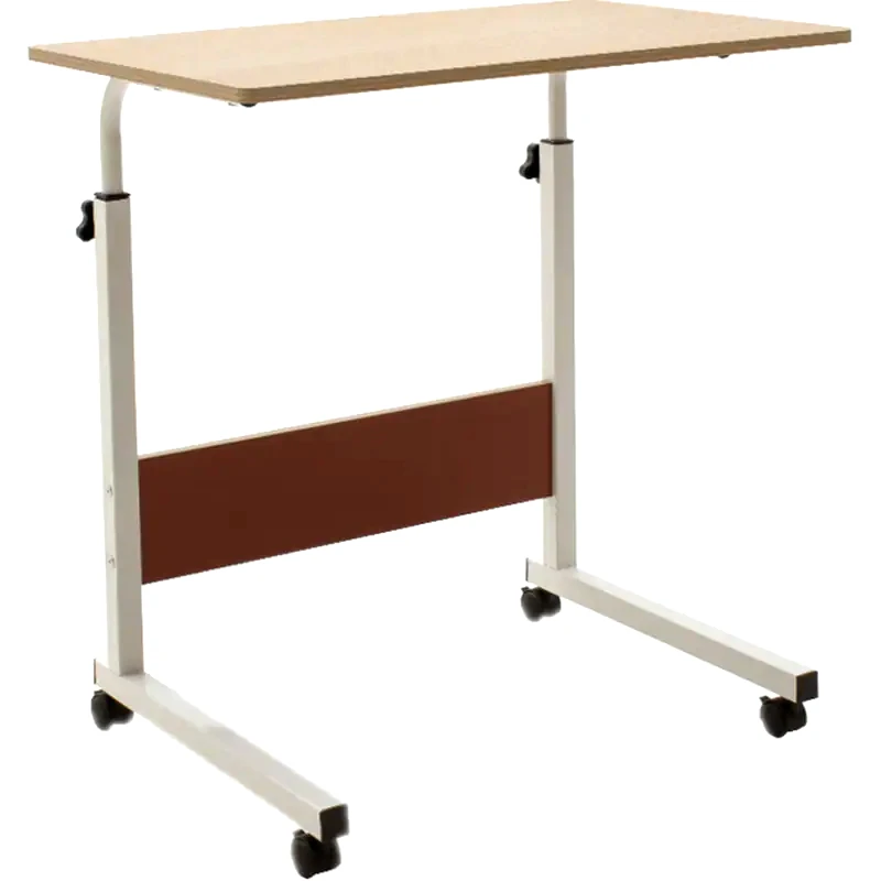 PAKOWORLD Γραφείο Μελέτης Pakoworld Piper με Αυξομείωση Ύψους από MDF και Μέταλλο 60x40x69-90 cm - Μπεζ/Λευκό