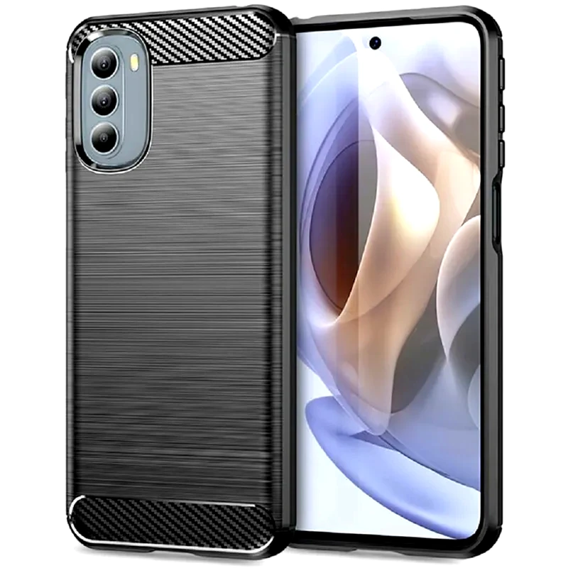 TECHSUIT Θήκη Motorola Moto G41 / G31 - Techsuit Carbon Silicone - Black