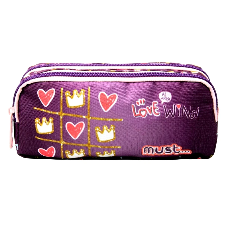 MUST... Κασετίνα Βαρελάκι Must Energy Love Wins 2 Θήκες