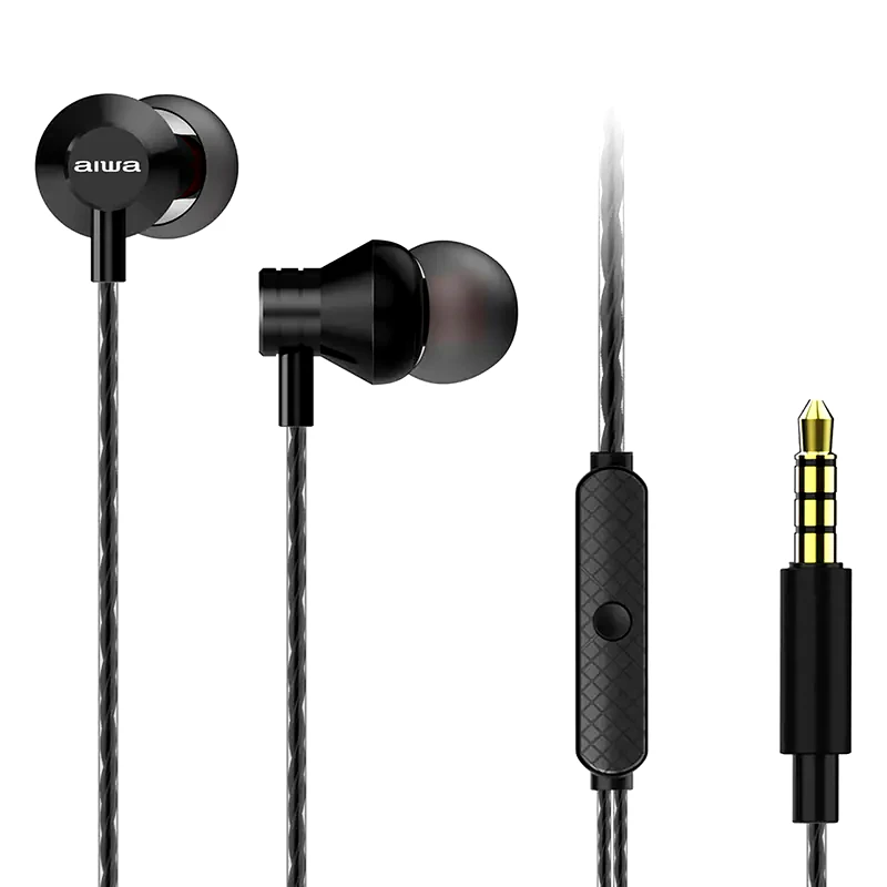 AIWA Ακουστικά Handsfree Aiwa ESTM-50BK 3.5mm Jack - Μαύρο