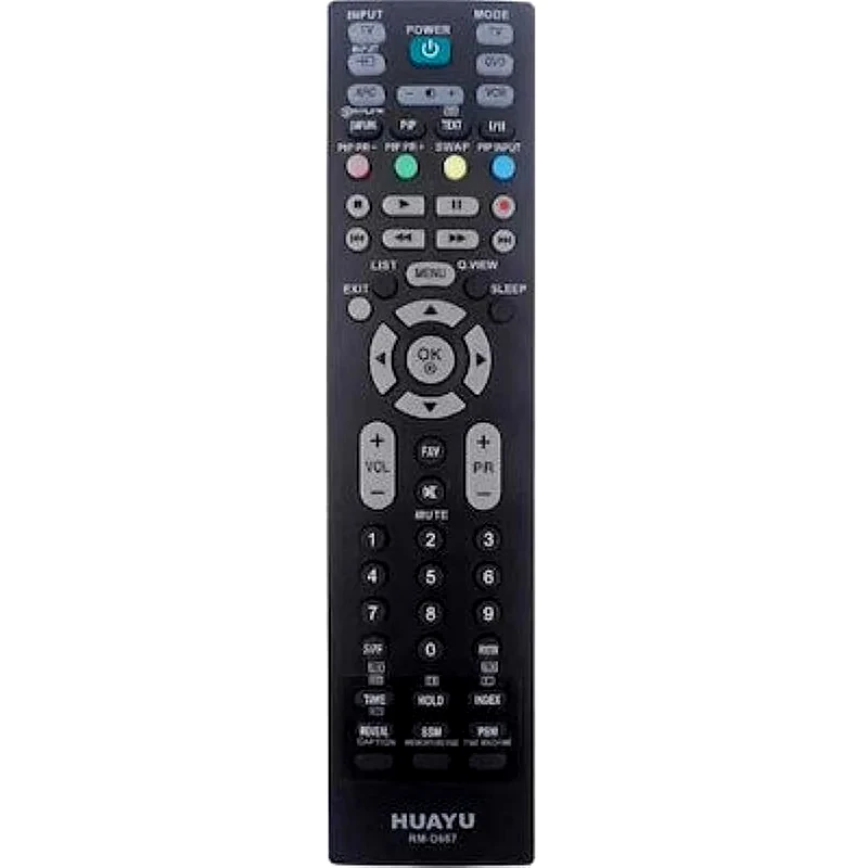 HUAYU Τηλεχειριστήριο Τηλεόρασης Huayu RM-D657 για Lg - Μαύρο