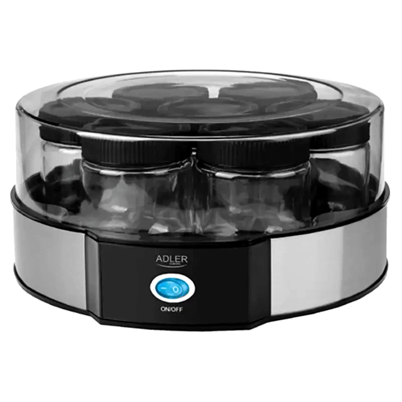ADLER Παρασκευαστής Γιαουρτιού ADLER AD 4476 20 W 1.4 L Ασημί