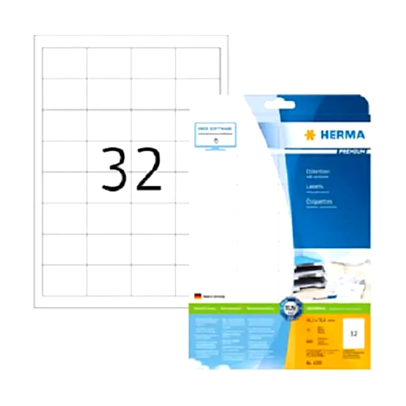 HERMA Herma Labels Χαρτί για Ετικέτες 48.3x33.8mm 800 τεμάχια 25 φύλλα