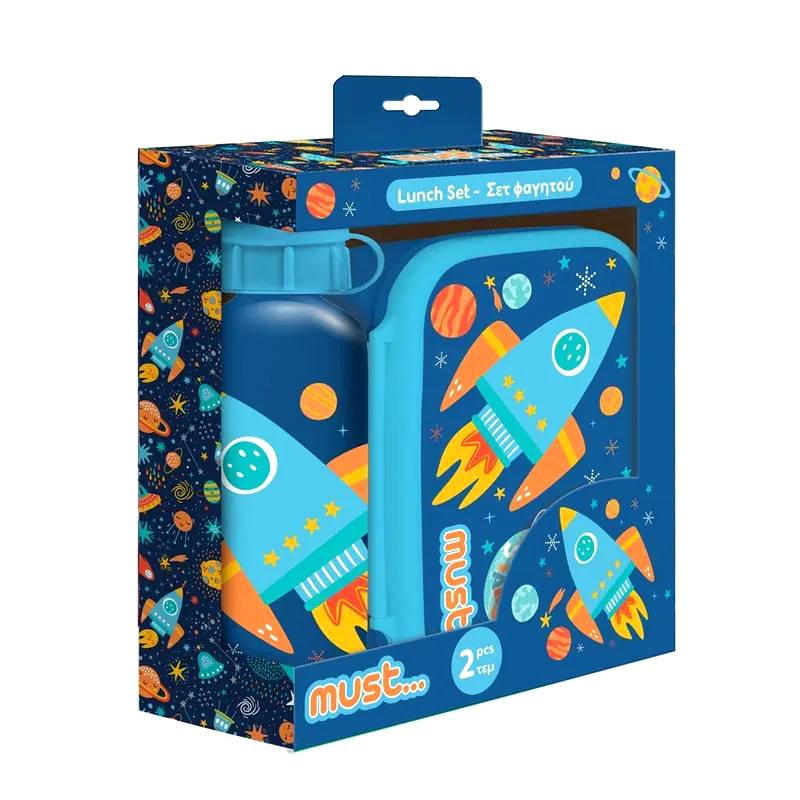 MUST Σετ Φαγητού Must Up To The Stars Φαγητοδοχείο 800ml Παγούρι 500ml