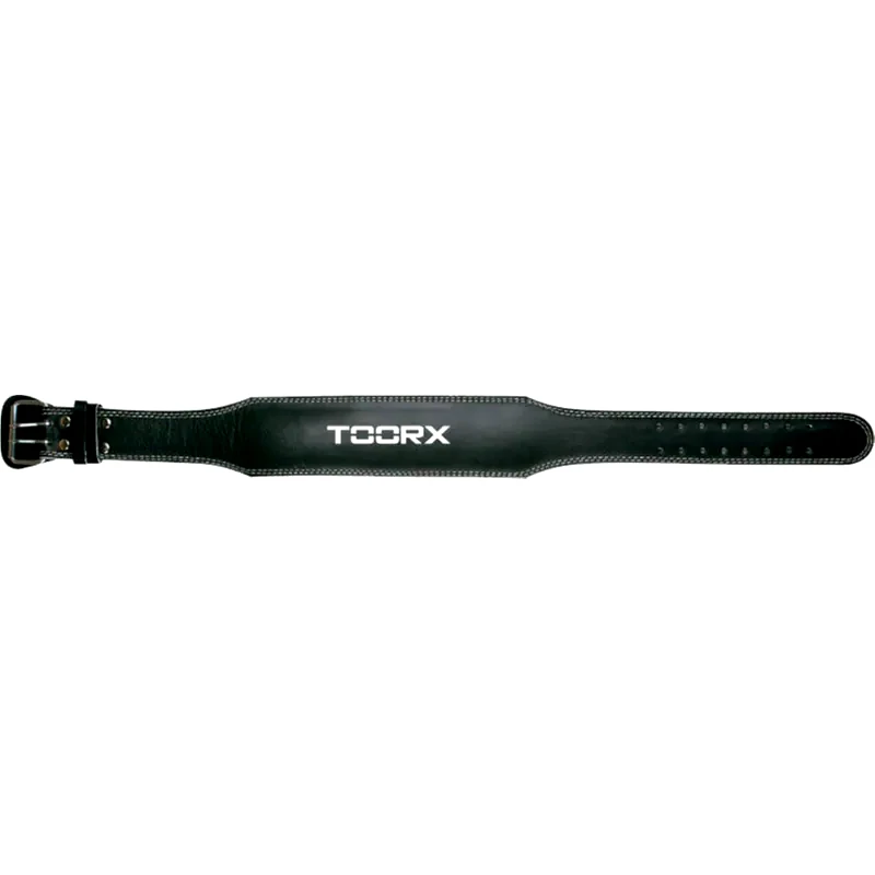 LEOS Ζώνη Άρσης Βαρών Toorx 10-432-089 XLarge Δερμάτινη με Μαξιλαράκι - Μαύρο