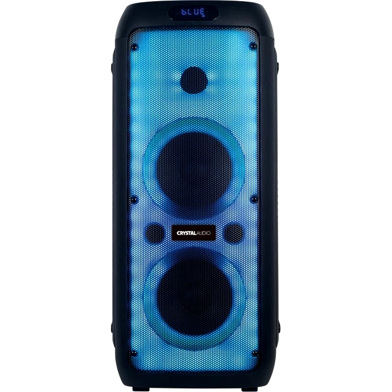 CRYSTAL AUDIO Party Speaker Crystal Audio PRT-14 TWS 80W Karaoke με Ασύρματo Μικρόφωνo - Μαύρο