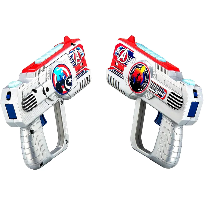 EKIDS Laser Tag Ekids Avengers Σετ 2 Blasters Για Παιδιά And Ενήλικες Με Φωτισμό Και Δόνηση Με Εμβέλεια 30 Μέτρων (av-174) (ασημί)