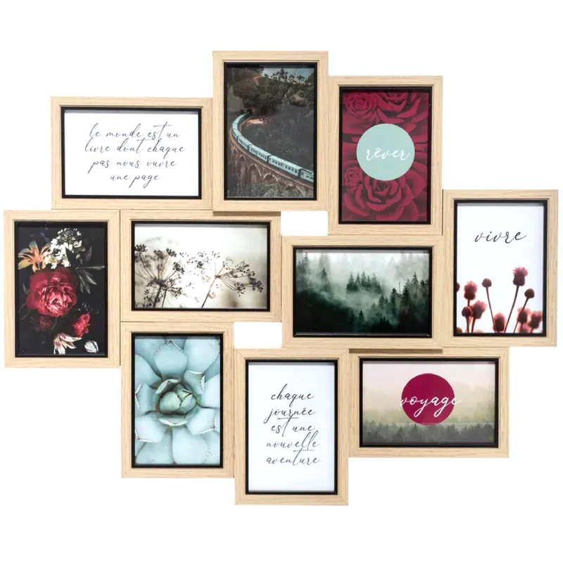 SPITISHOP Κορνίζα Τοίχου Spitishop A-s Kyle 173868 MDF 58.5x49.2 cm - Φυσικό