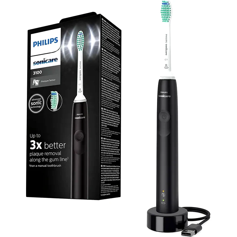 PHILIPS Ηλεκτρική Οδοντόβουρτσα PHILIPS Sonicare 3100 HX3671/14 - Μαύρο