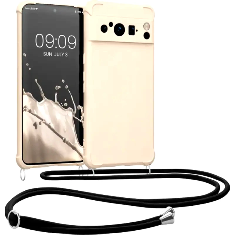 KWMOBILE Θήκη Google Pixel 8 Pro - KWmobile Matte με Λουράκι - Cream