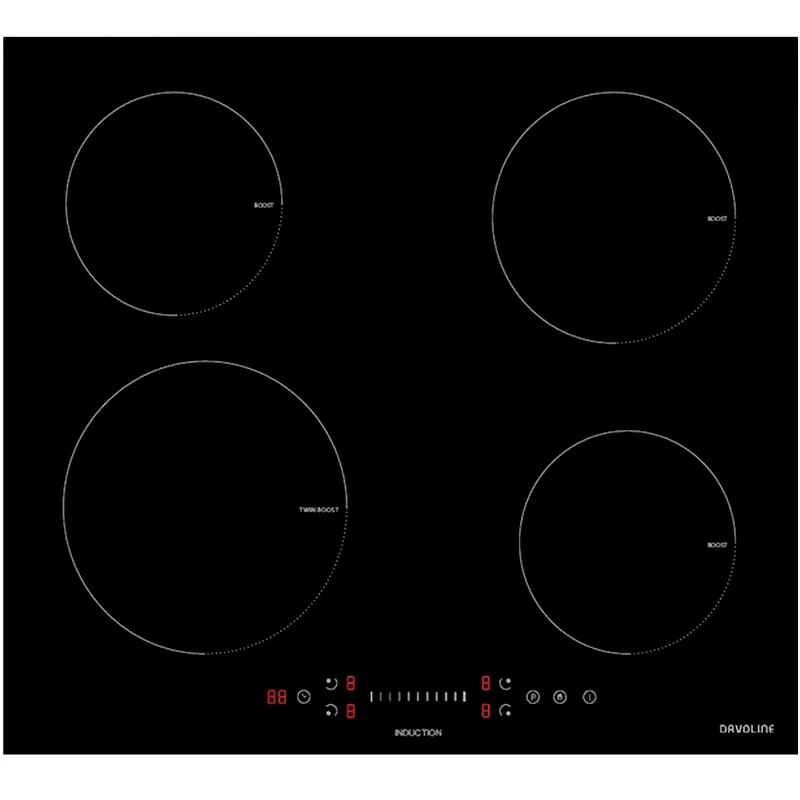 DAVOLINE DAVOLINE IND 7204 60 cm Μαύρο Εστία Επαγωγική Αυτόνομη