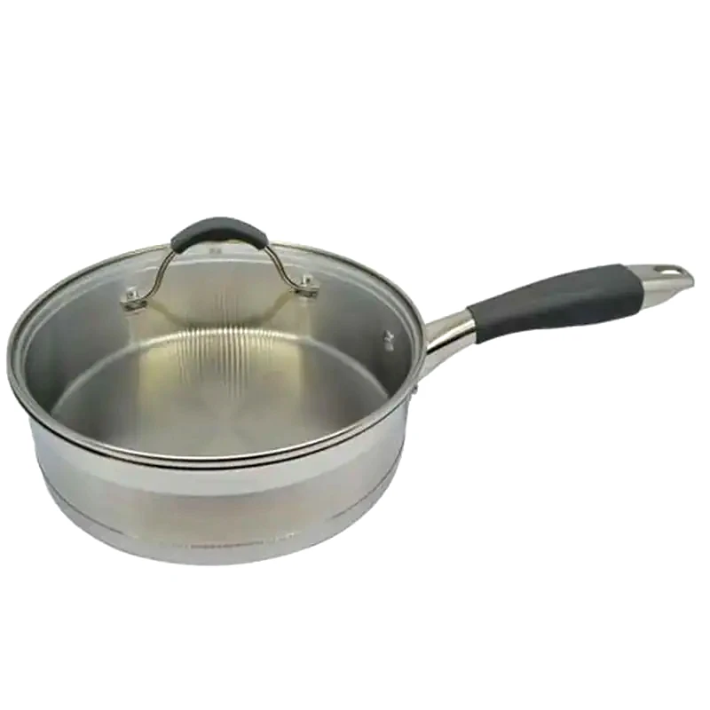 ANKOR Τηγάνι Βαθύ ANKOR Τ7800-24 ANKOR από Ανοξείδωτο Ατσάλι 24cm