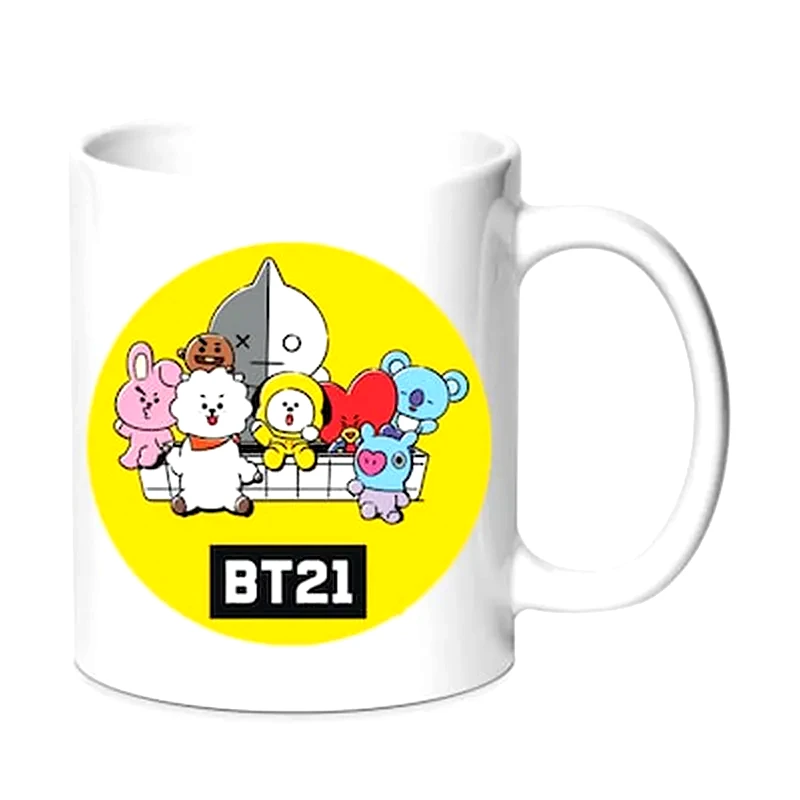 OEM Κούπα BTS BT21 Νo2 Κεραμική 330 ml - Λευκό