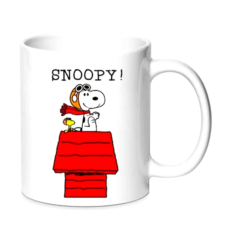 OEM Κούπα Snoopy No10 Κεραμική 330 ml - Λευκό