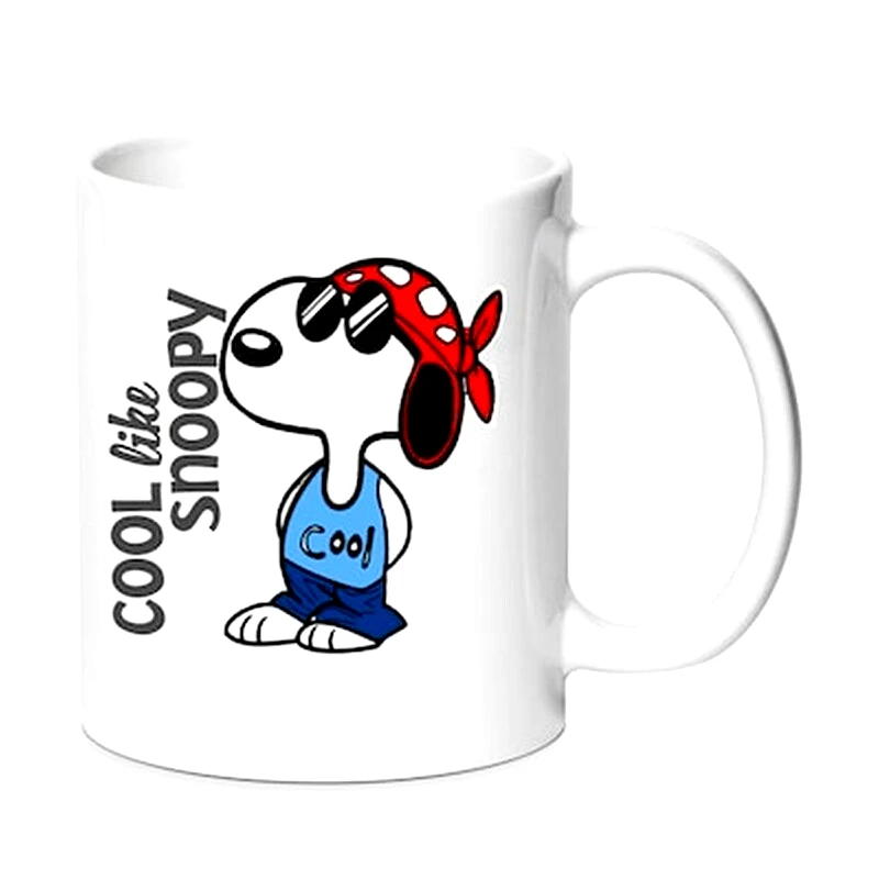 OEM Κούπα Snoopy No5 Κεραμική 330 ml - Λευκό