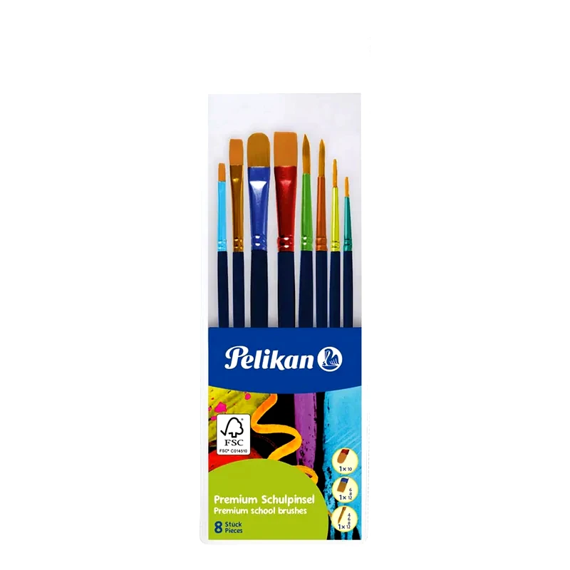 PELIKAN Σετ Πινέλα Premium Pi8/pb 8 Τεμ.