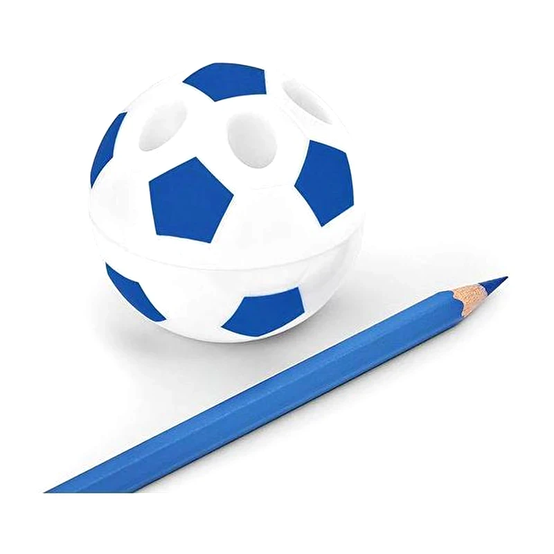 WEDO Ξύστρα Football Πλαστικη Με Δοχείο Συλλογής, 1 Οπή, Βάση Στήριξης Για 5 Μολύβια