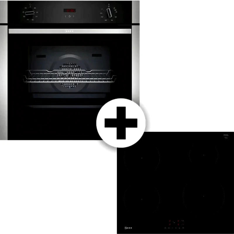 NEFF NEFF B1ACC2AN3 T36FBE1L0 71 Lt Inox Eντοιχιζόμενο Σετ Φούρνος και Εστία