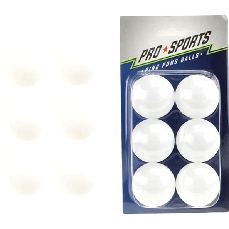 TOI-TOYS Σετ 6 Μπαλάκια Πινγκ Πονγκ Pro Sports σε Καρτέλα
