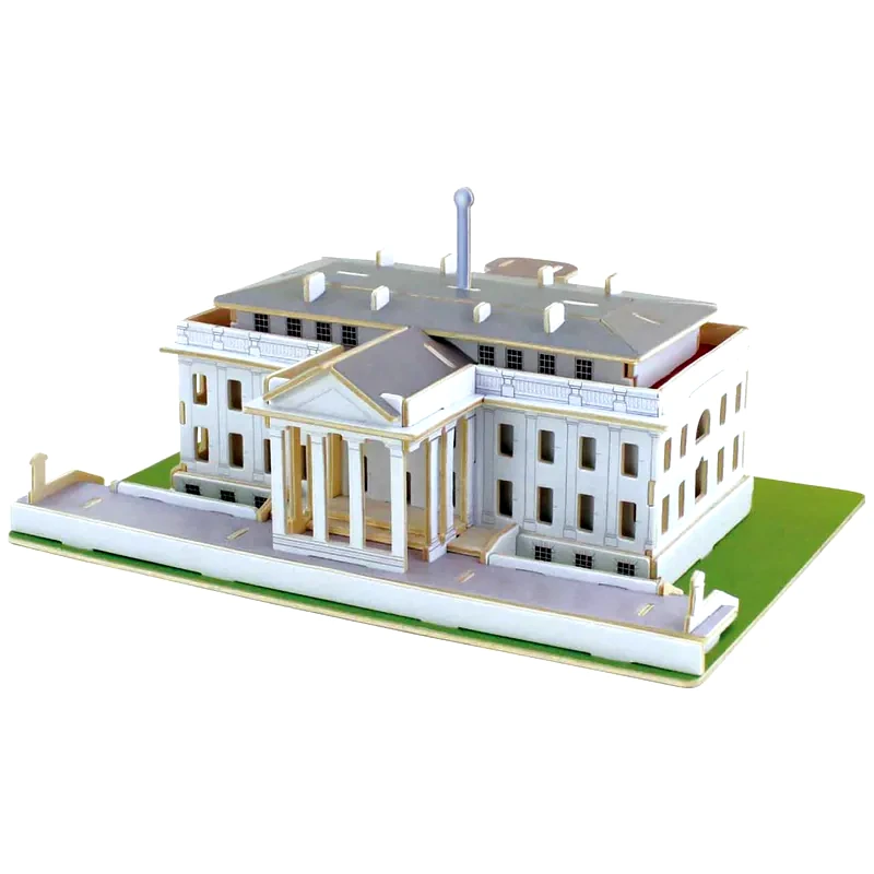 ROBOTIME 3D Παζλ Robotime - Washinghton Whitehouse Ξύλινο (73 Κομμάτια)