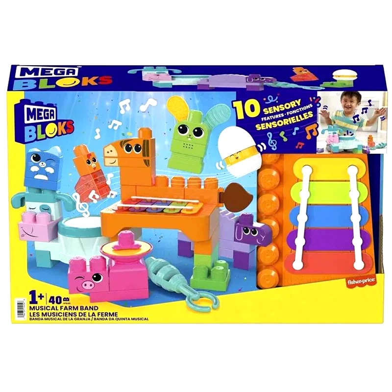MEGA BLOKS Mega Blocks Sensory Line - Μπάντα Με Ζωάκια