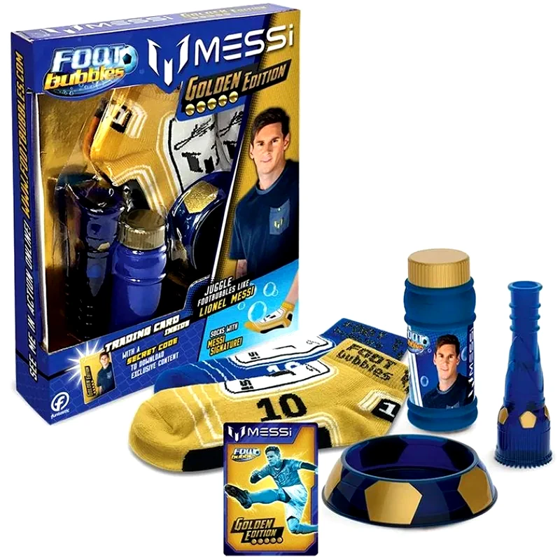 JOHN Foot Bubbles Σετ με Φούσκες Golden Edition Messi