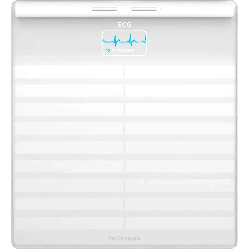 WITHINGS Withings Body Scan Wifi Ζυγαριά Με Ηκγ, Λιπομετρητή Και Ανίχνευση Περιφερικής Νευροπάθειας White