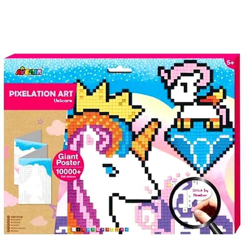 ARTS &amp; CRAFTS Arts And Crafts Χειροτεχνίες Avenir - Pixelation Art - Unicorn 60310