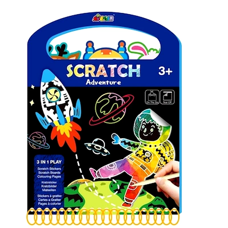 ARTS &amp; CRAFTS Arts And Crafts Χειροτεχνίες Avenir - Σκράτς Scratch Book Adventure 60112