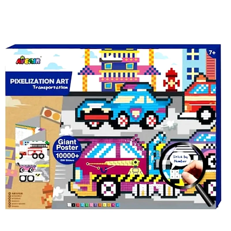 ARTS &amp; CRAFTS Arts And Crafts Χειροτεχνίες Avenir - Pixelation Art - Transportation 60307