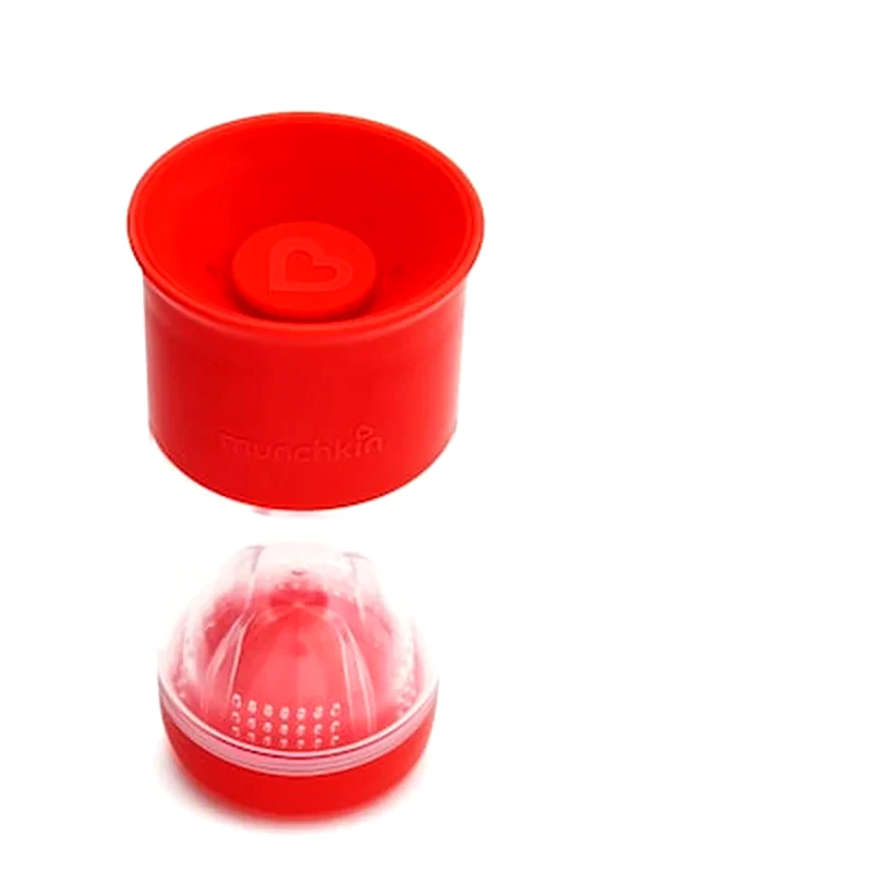 MUNCHKIN Munchkin Ποτήρι Με Θήκη Για Φρούτα Miracle Fruit Infuser 410ml Red -51781