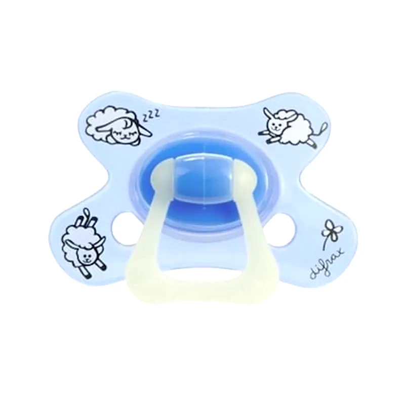 DIFRAX Difrax Πιπίλα Glow In The Dark - Natural 6+ Sheepy Baba