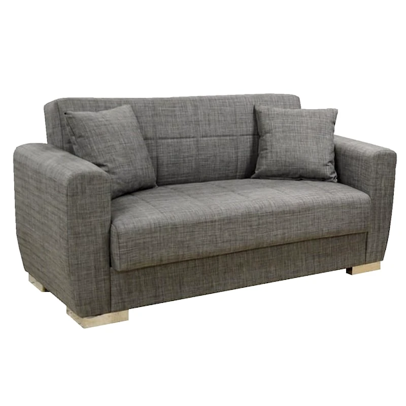 WELHOME Διθέσιος Καναπές Welhome 151x78cm - Γκρι