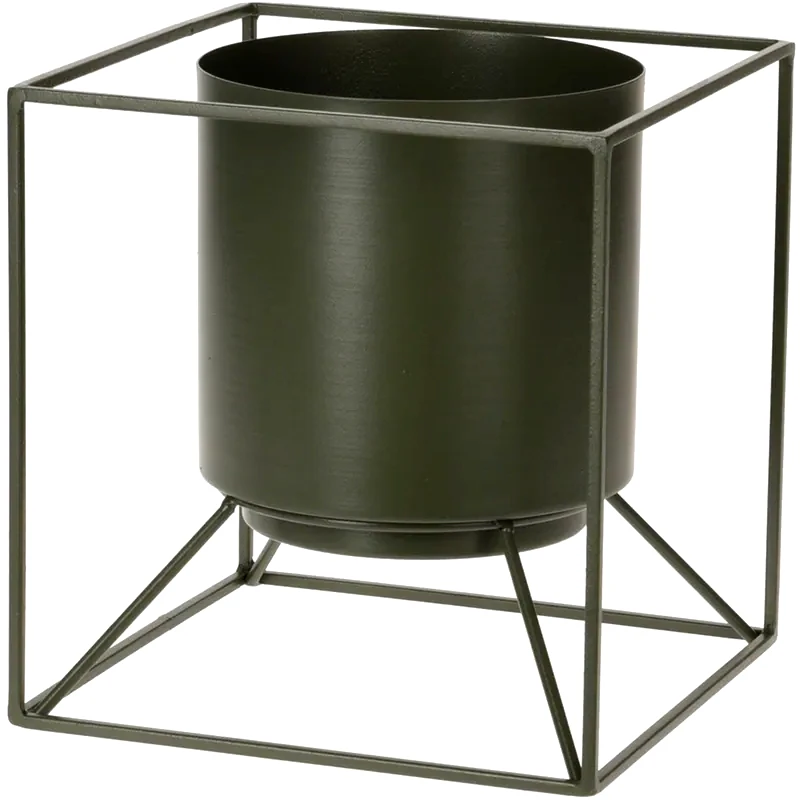 SPITISHOP Κασπώ με Βάση Spitishop K-m Hz1952520 Μεταλλικό 18x18x18 cm - Χακί