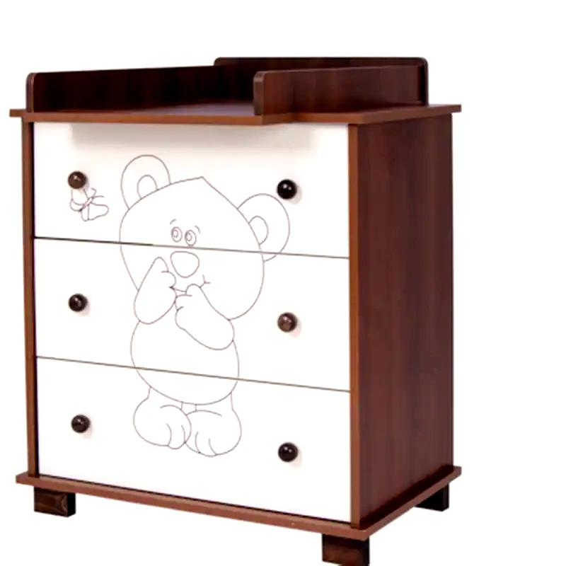 DREWEX Drewex Συρταριερα Αλλαξιερα Bear - Butterfly Dark Nut-ecru Dr202dr