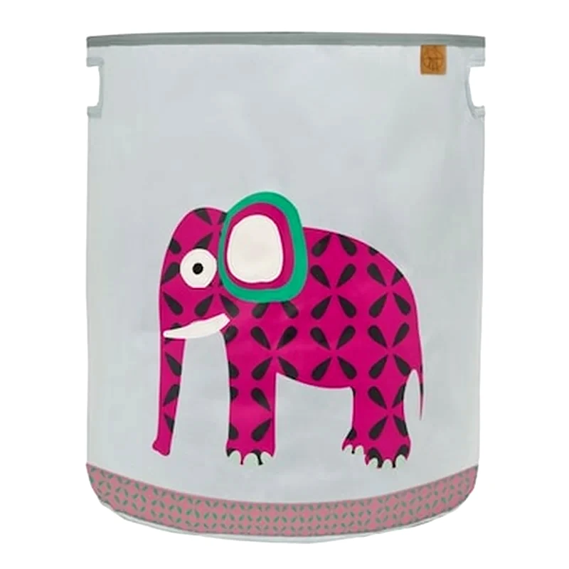 LASSIG Laessing Καλάθι Για Τα Παιχνίδια Στρογγυλό Toy Basket Elephant