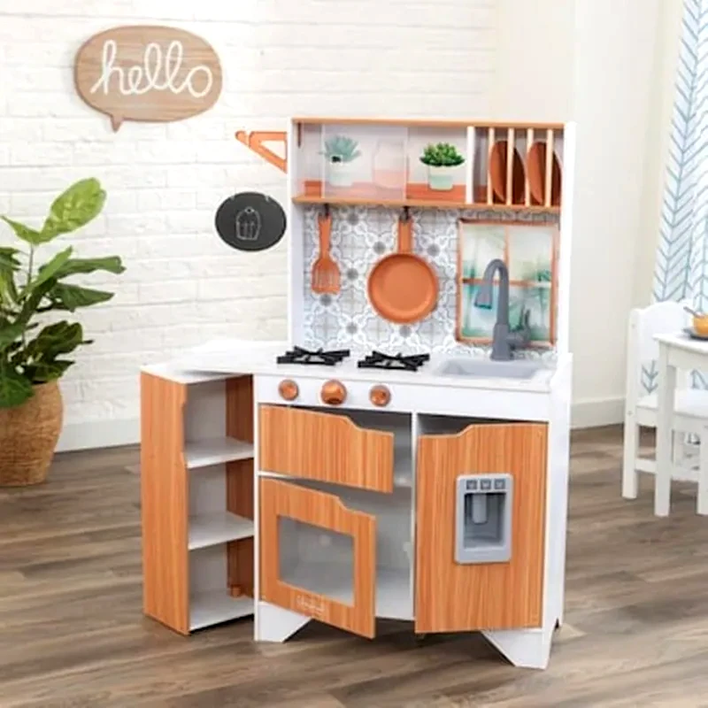KIDKRAFT Kidkraft Taverna Play Κουζίνα Με Αξεσουάρ, Φώτα And Ήχους 92x31x109εκ. Kk53440
