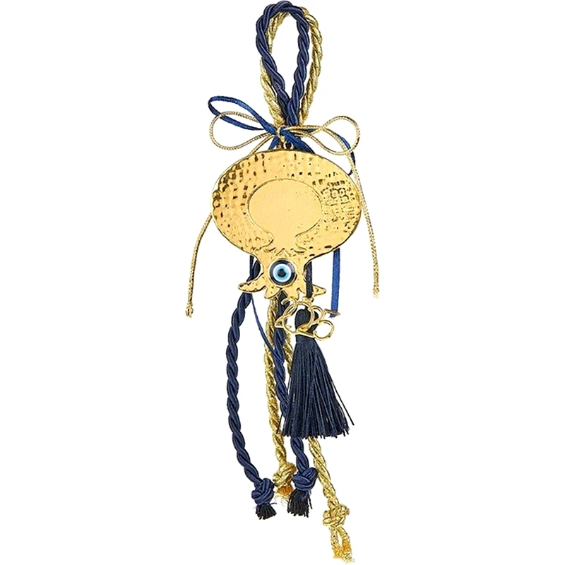 FEELBOHO Χειροποιητο Γουρι Ροδι Με Ματοχαντρο