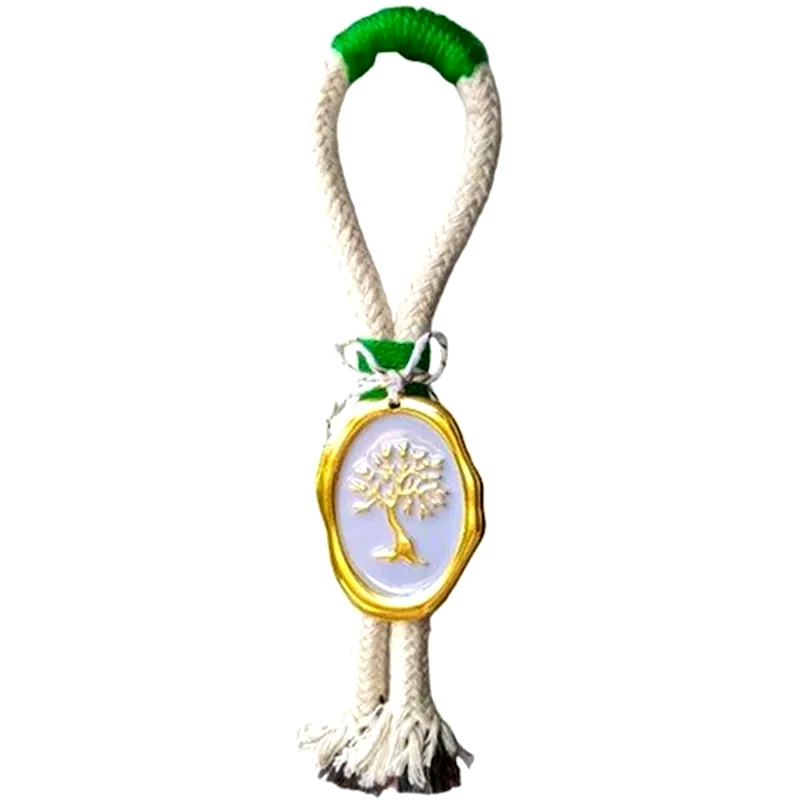 FEELBOHO Κρεμαστό Χριστουγεννιάτικο Γούρι Feelboho Χειροποίητο Πράσινο Δέντρο