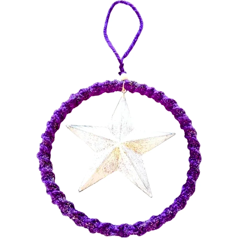 FEELBOHO Χριστουγεννιάτικο Διακοσμητικό Στεφάνι Feelboho Αστέρι Ξύλινο