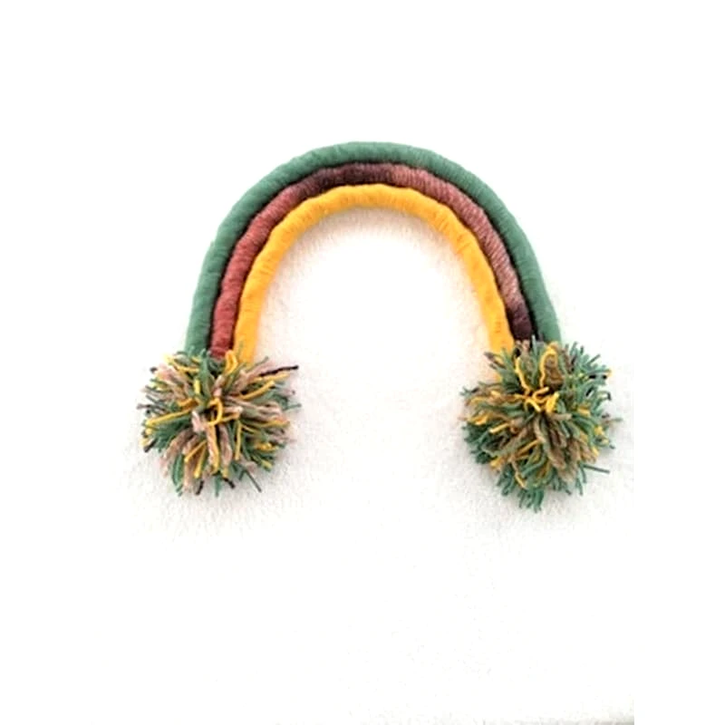 FEEL BOHO Χειροποίητο Διακοσμητικό Τοίχου Macrame Feel Boho Ουράνιο Τόξο