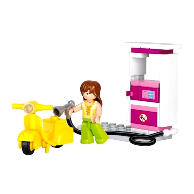 SLUBAN Sluban Τουβλάκια Girls Dream, Petrol Station M38-b0518, 37τμχ