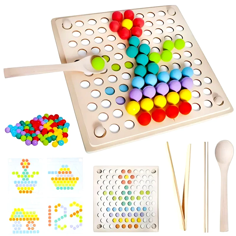 KRUZZEL Ξύλινο Επιτραπέζιο KRUZZEL Παιχνίδι Δεξιοτήτων Με Μπάλες