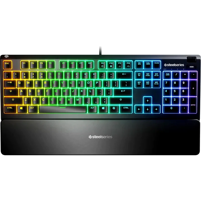 STEELSERIES SteelSeries Apex 3 Gaming Μεμβράνης Ενσύρματο Full Size Πληκτρολόγιο Μαύρο (US)