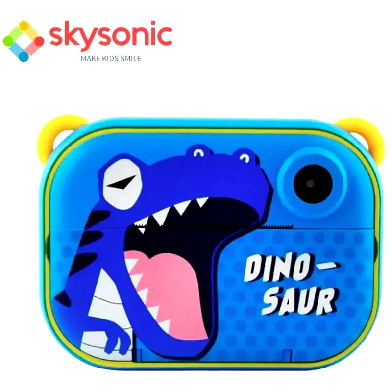 SKYSONIC Skysonic Instant Παιδική Φωτογραφική Κάμερα - Μπλε Δεινοσαυράκι