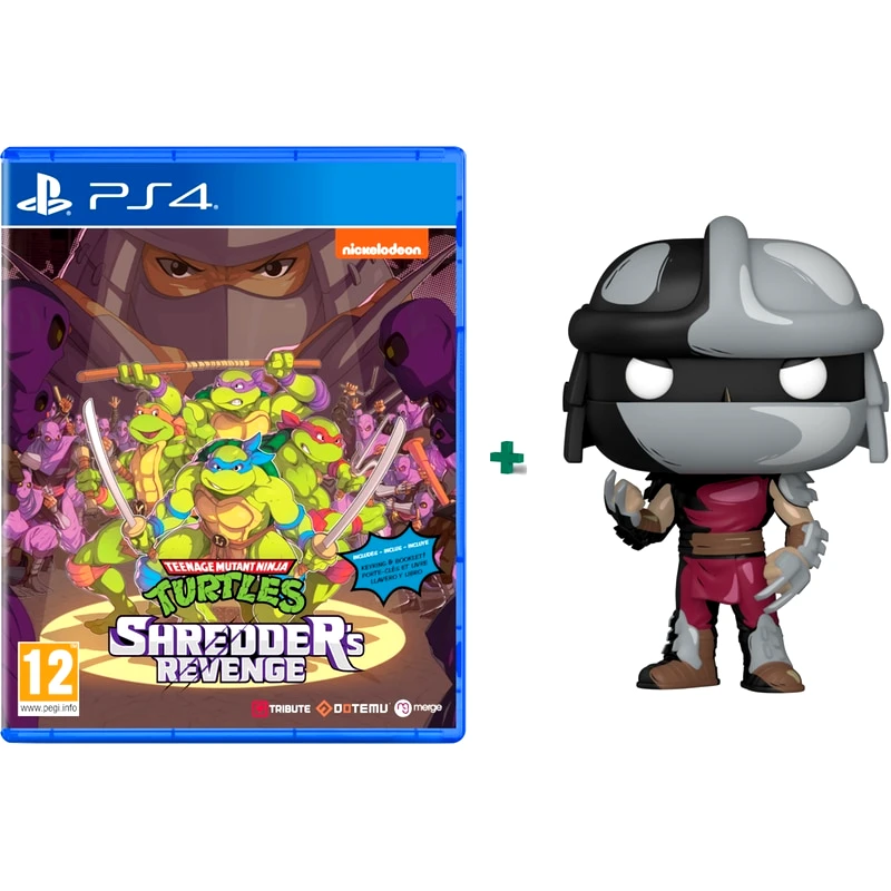 MERGE GAMES Teenage Mutant Ninja Turtles: Shredders Revenge + Funko Pop Shredder (Special Edition) - PS4