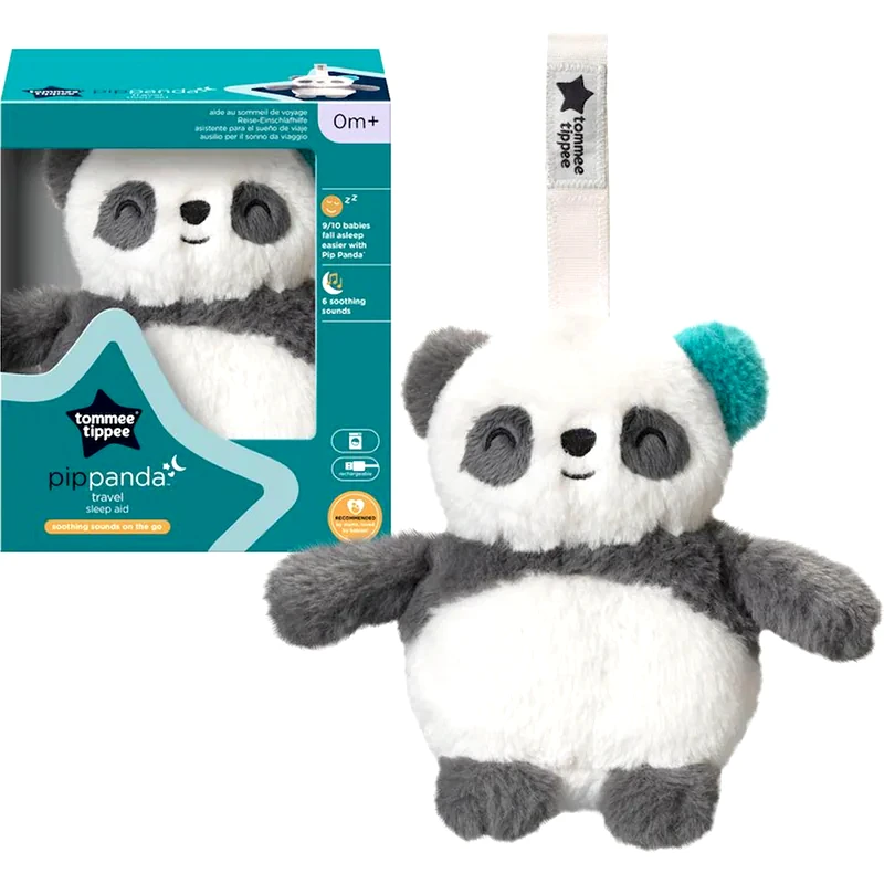 TOMMEE TIPPEE Tommee Tippee Λούτρινο Βρεφικό Κρεμαστό Παιχνίδι Mini Pip Panda Travel