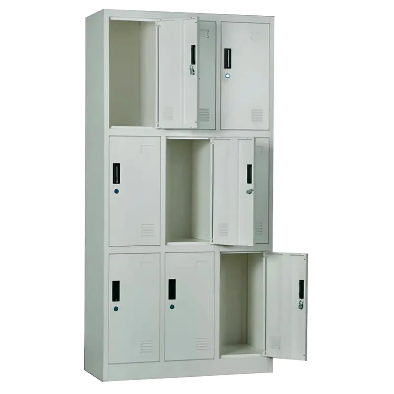 WOODWELL Φοριαμός Μεταλλικός WOODWELL με 9 ράφια 90x40x185 cm - Γκρι