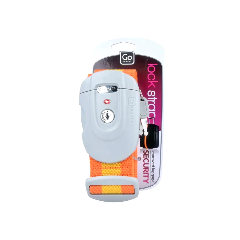 GO TRAVEL Κλειδαριά Go Travel Strap - Αξεσουάρ ταξιδίου - Πορτοκαλί
